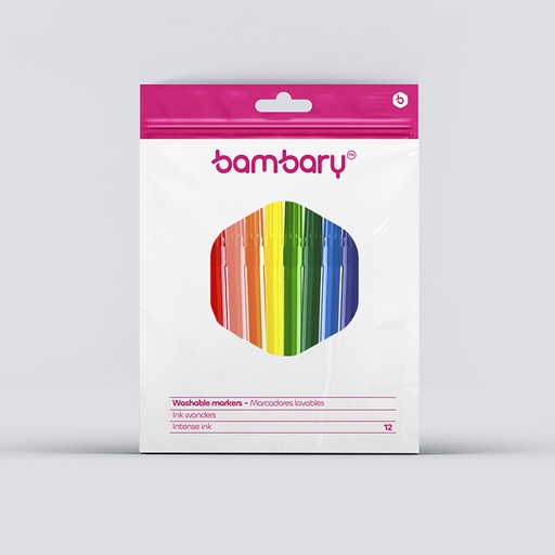 [205-2515/302] MARCADORES LAVABLES PUNTA FINA x12UND