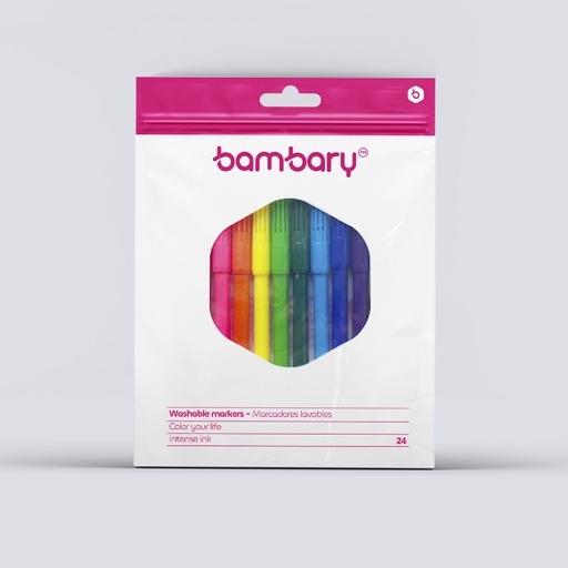 [205-2515/303] MARCADORES LAVABLES PUNTA FINA x24UND