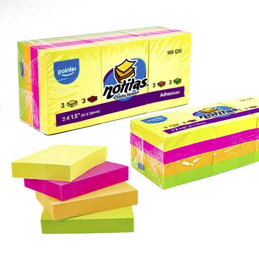 [NT-15212100] NOTAS ADHESIVAS 2"x1.5"