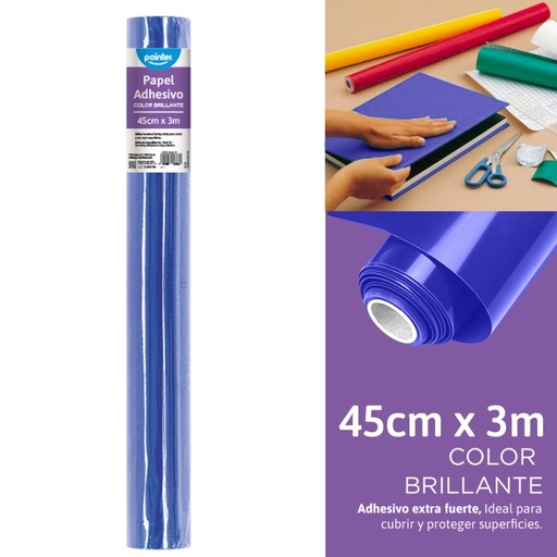 [7010B-3M] PAPEL CONTAC AZUL