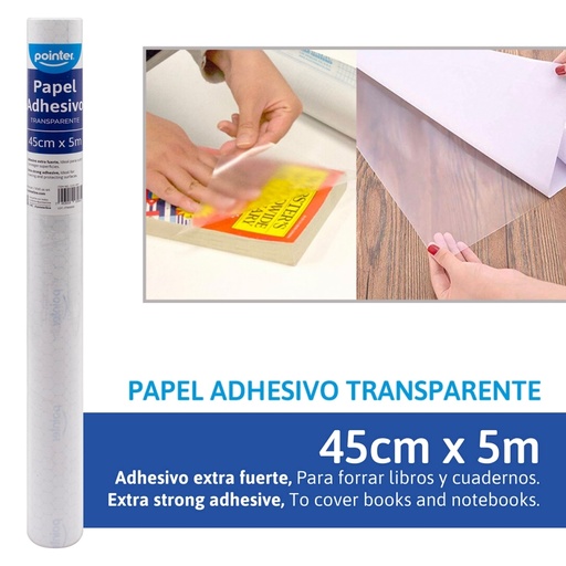 [1101-5MT] PAPEL CONTAC TRANSPARENTE