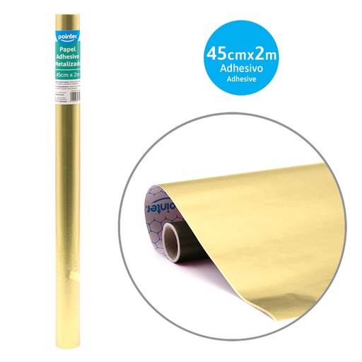 [PA-45200-GD] PAPEL CONTAC METALIZADO DORADO 