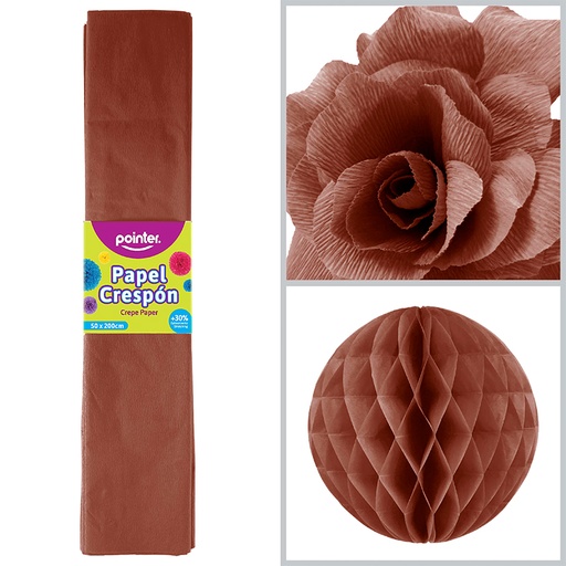 [CP-743] PAPEL CREPE  MARRON