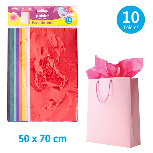 [ANC-23107] PAPEL DE SEDA x10 COLORES SURTIDOS