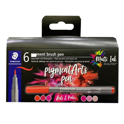 [371C6-1] PIGMENTARTS ROJO Y ROSADO X6