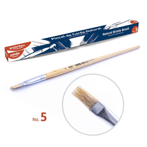[A579P-5] PINCEL DE CERDA NATURAL N5
