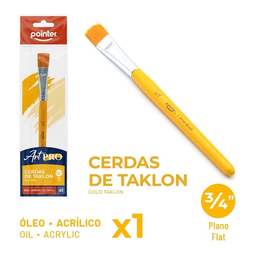 [ARTBR-3-4] PINCEL PLANO ART PRO ¾"