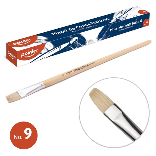 [A579P-9] PINCEL PLANO N9 