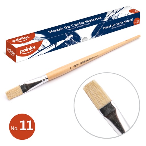 [A579P-11] PINCELES DE CERDA NATURAL N11