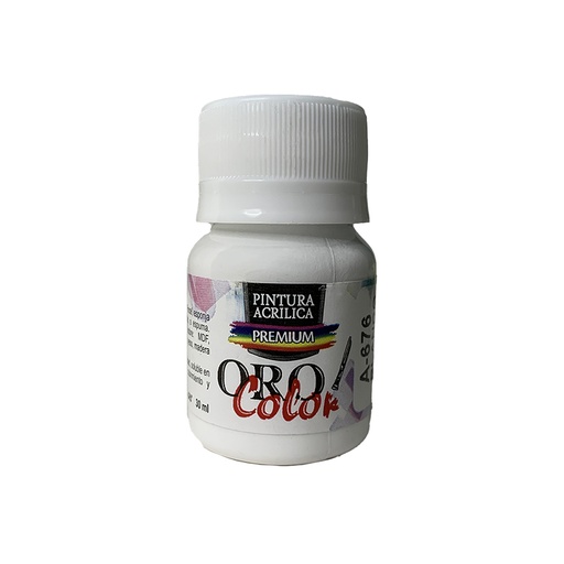 [A-676-30] PINTURA ACRILICA PREMIUM BLANCO 30CM