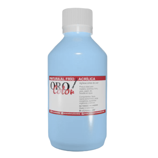 [F025-250] PINTURA AL FRIO AZUL CELESTE 250ML