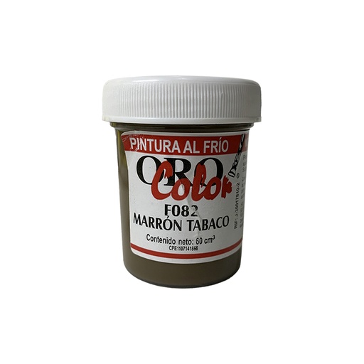 [F082-60] PINTURA AL FRIO MARRON TABACO 60ML