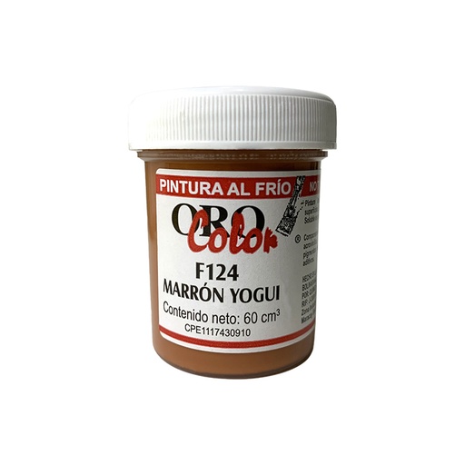 [F124-60] PINTURA AL FRIO MARRON YOGUI 60ML