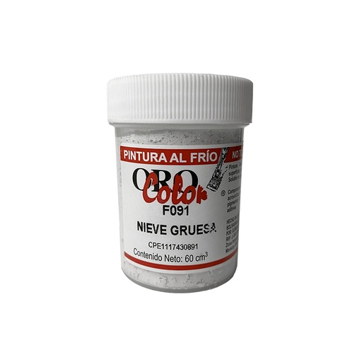 [F091-60] PINTURA AL FRIO NIEVE GRUESA 60ML