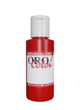 [F016-60] PINTURA AL FRIO ROJO NAVIDAD 60CM