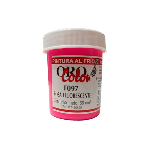 [F097-60] PINTURA AL FRIO ROSA FLUORESCENTE 60ML 