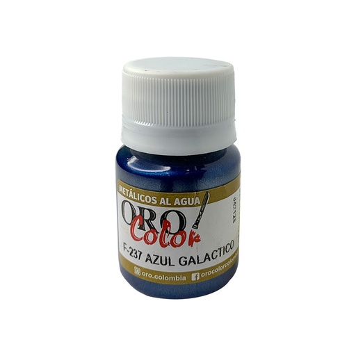 [F237] PINTURA METALICOS AL AGUA AZUL GALACTICO 30CM
