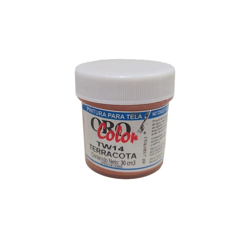 [TW14] PINTURA TEXTIL TERRACOTA 30ML 