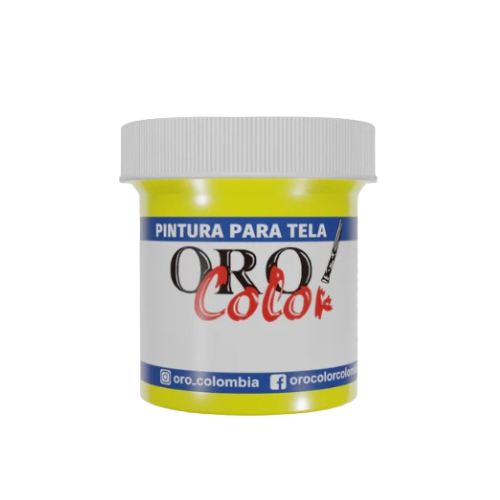 [TW40] PINTURA TEXTIL AMARILLO NEON 30ML