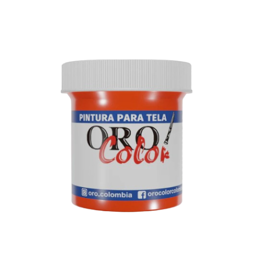 [TW46] PINTURA TEXTIL NARANJA NEON 30ML