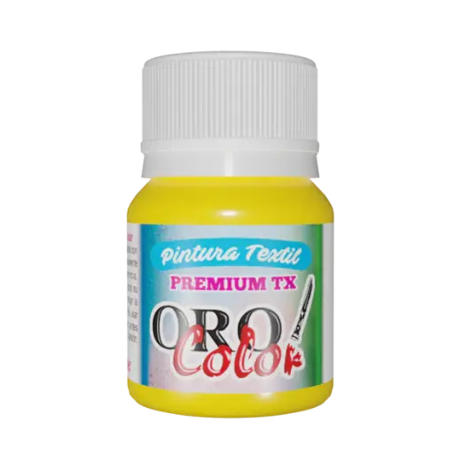 [TX302] PINTURA TEXTIL PREMIUM AMARILLO CANARIO 30ML