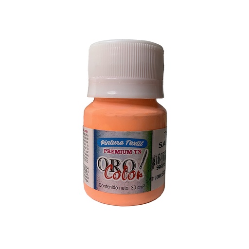 [TX307] PINTURA TEXTIL PREMIUM SALMON 30ML 