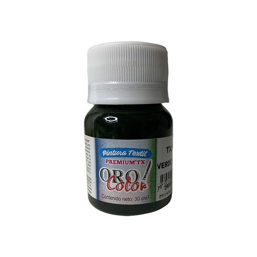 [TX365] PINTURA TEXTIL PREMIUM VERDE SOMBRA 30ML 