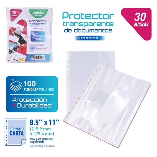 [PNT-FP-3-100] PROTECTOR DE HOJAS 30 MICRAS