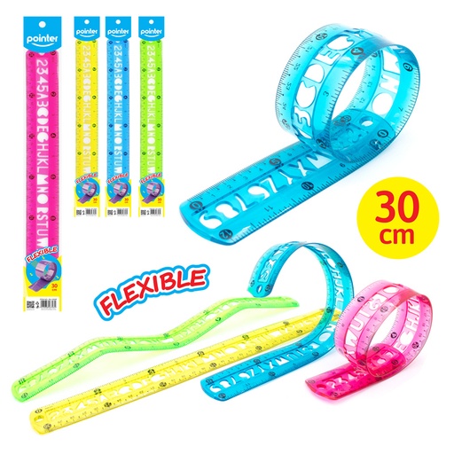 [RU-1830F] REGLA FLEXIBLE 30cm