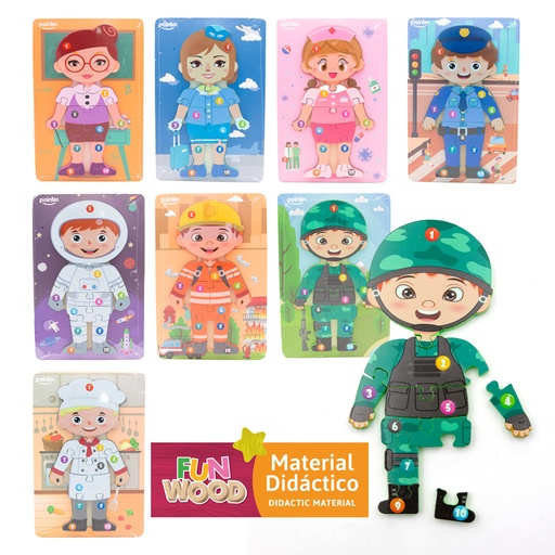 [PZZ-23183] ROMPECABEZAS DIDACTICO (PROFESIONES)