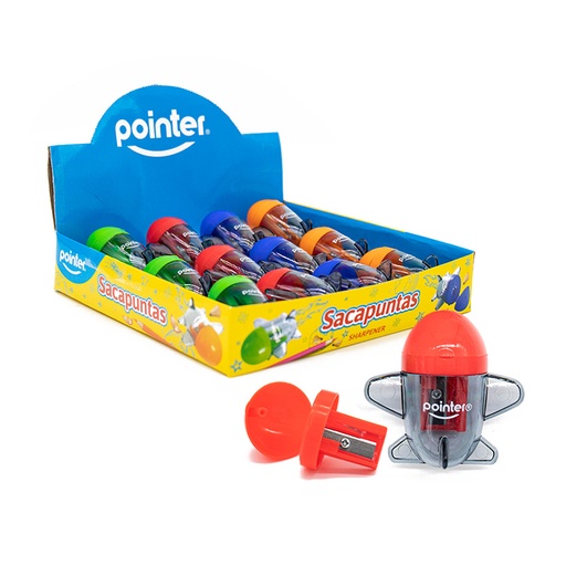 [SH-342] SACAPUNTAS PLASTICO CON DEPOSITO (AVION )