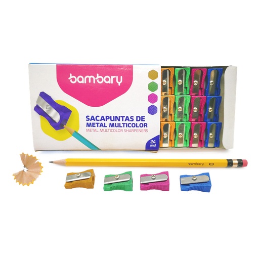 [230-6510/001] SACAPUNTAS DE METAL MULTICOLOR