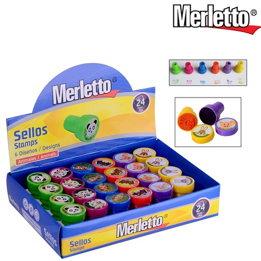 [780-2931703] SELLOS ANIMALES 24PZ