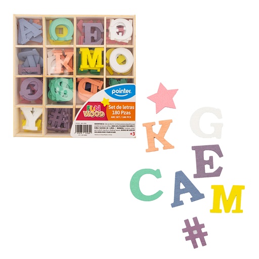 [ANC-23118] SET DE LETRAS x 180 PZAS.