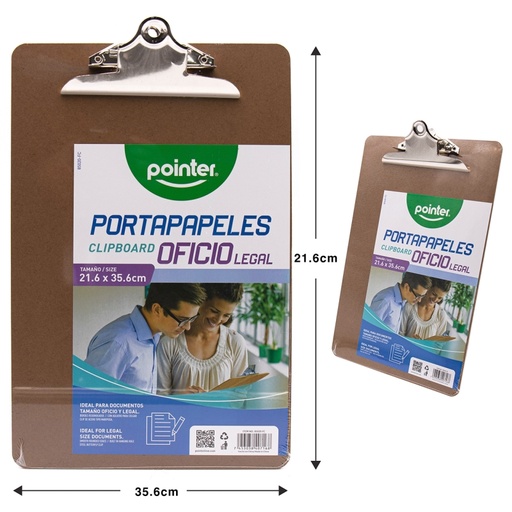 [85020-FC] TABLA LEGAJADORA DE MADERA - OFICIO/LEGAL 22,8x35,5Cm