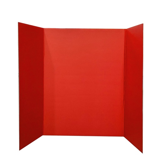 [10271-RO] TABLERO TRIPTICO ROJO 102x71cm