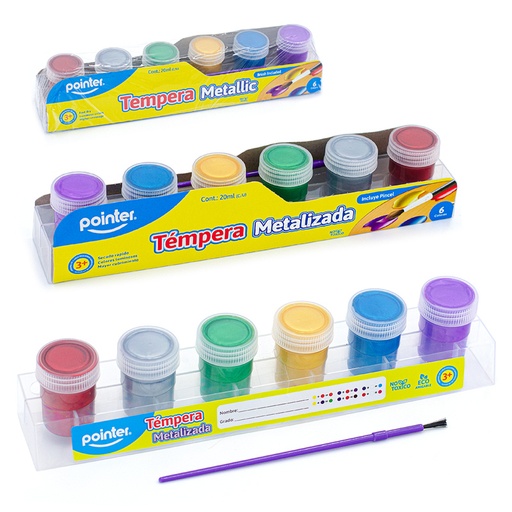 [TM-0620] TEMPERA METALIZADA X6