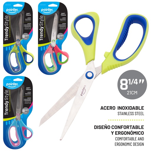 [SSO-60-825] TIJERA TRENDY STYLE 8.¼" (NEON)