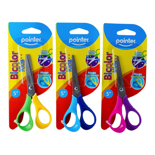 [SS-1615] TIJERA PUNTA ROMA BICOLOR KIDS 5"