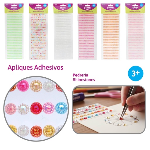 [ST-2017002] APLIQUES DECORATIVOS ADHESIVOS (PIEDRERIA)