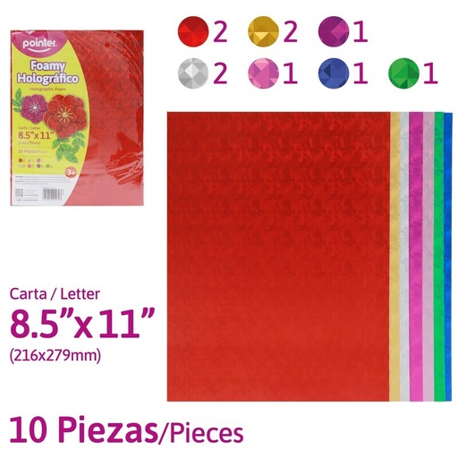 [HL-EVA-S] FOAMY HOLOGRAFICO CARTA - 20x30CM