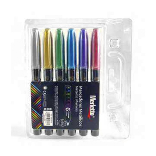 [780-2593870] SET DE 6 MARCADORES METÁLICOS