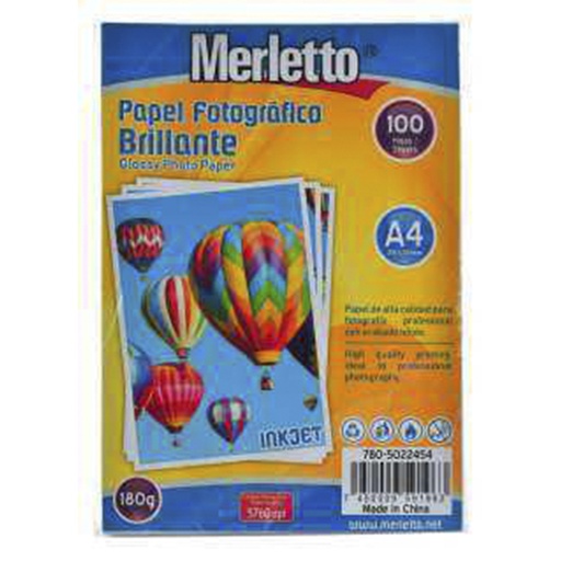 [780-5022454] 20SET/CTN PAPE FOTO 100HJ 180