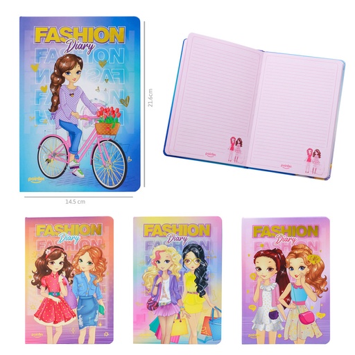 [NB-2428] LIBRETA DE APUNTES "FASHION" - 100 HOJAS ROSADAS