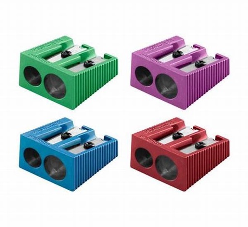 [230-6510/003] SACAPUNTA METALICO DOBLE - COLORES SURTIDOS