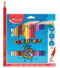 [183224] LAPICES DE COLORES PEPS STAR x24PZS