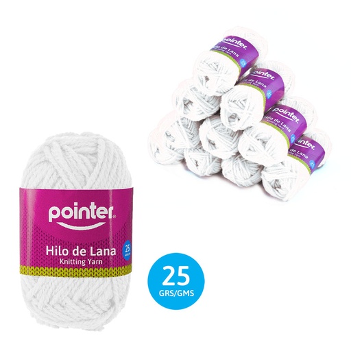 [7A018-KY-25G-WH] LANA PARA MANUALIDADES (BLANCO)