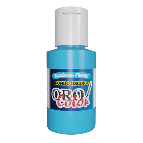 [FO-525] PINTURA TEXTIL FONDO OSCURO AZUL NEON 30ML