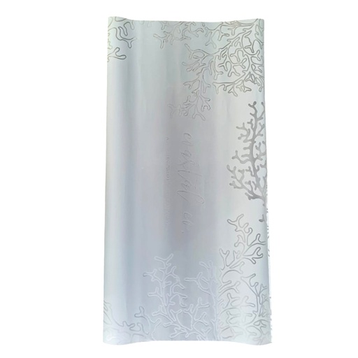 [HQ-WR-807] PAPEL COREANO HANSU TRASLUCIDO CORALINO - PLATEADO 57x57CM