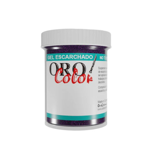 [GE107] GEL ESCARCHADO MORADO 60CM